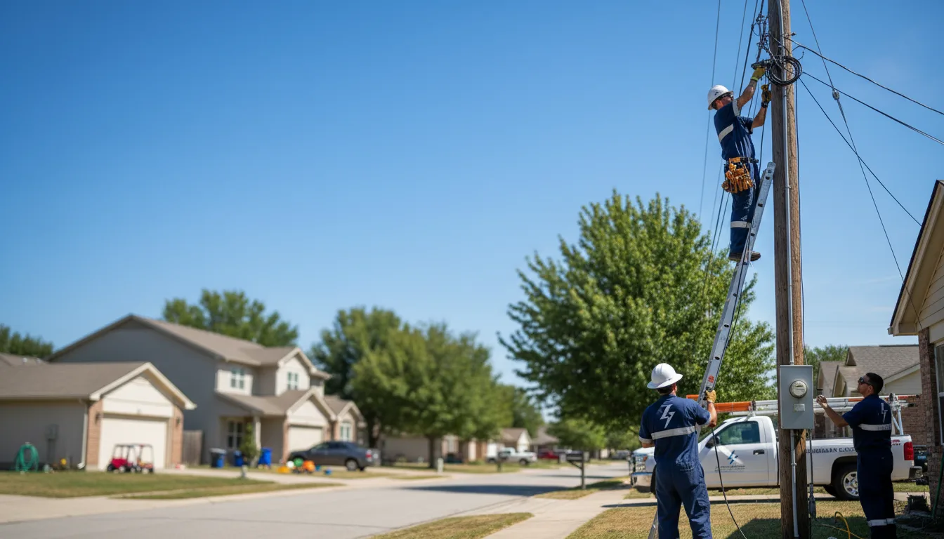 Residential electrician providing installation services in Bluffton, MN